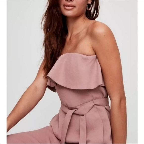 Aritzia Babaton Flutter Jumpsuit in Mauve - Picture 3 of 15